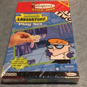 Dexter’s Laboratory Colorforms play set stick-Ons 2001 Vntg Excellent Condition